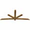 Ekena Millwork Alberta Rough Sawn Timber Gable Bracket, Western Red Cedar, 108"W x 49"H x 2"D x 6"F, 11/12 Pitch GBW108X49X0206ALB00RWR - alternate 4